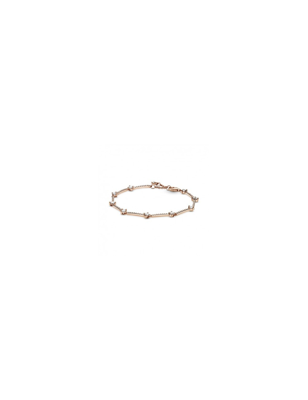 PULSEIRA PAVÉ BARS PANDORA ROSE