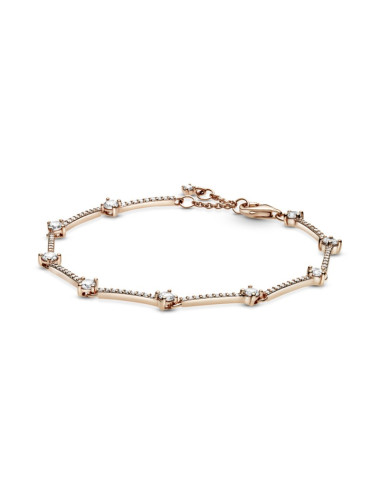 PULSEIRA PAVÉ BARS PANDORA ROSE