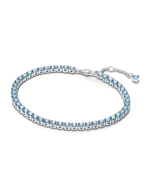 Pulseira de Ténis Azul Claro Brilhante Pandora