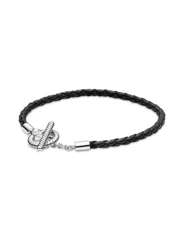 PULSEIRA BRAIDED LEATHER T-BAR PANDORA
