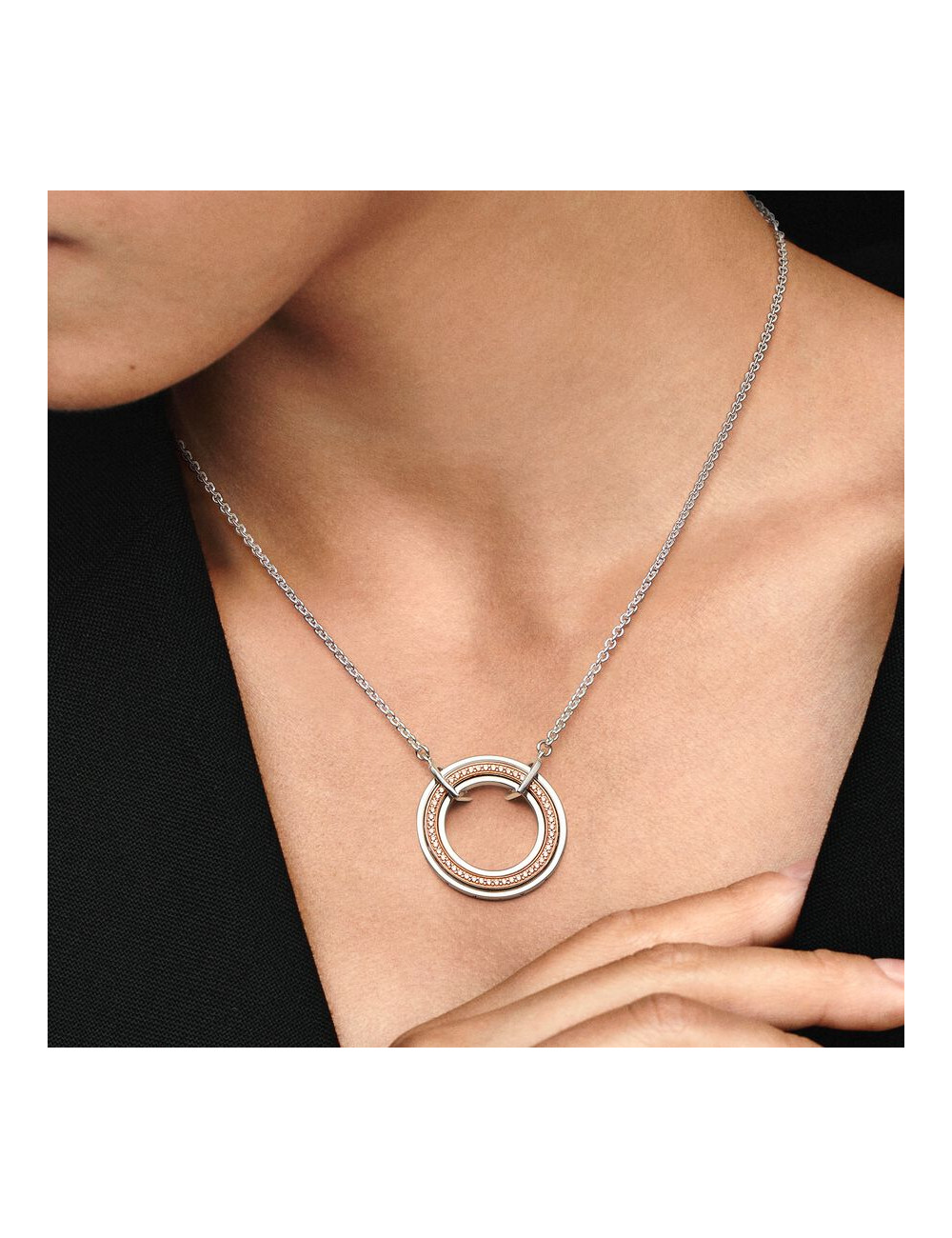 Colar Logo & Pavé Pandora