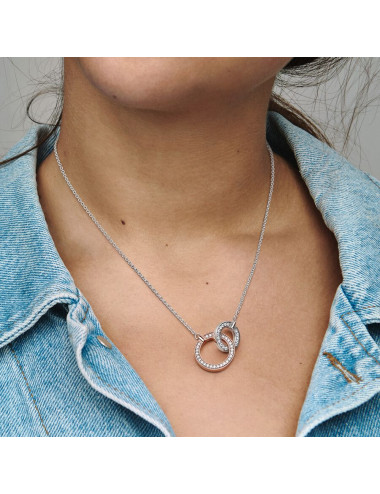 Colar Logo & Pavé Pandora