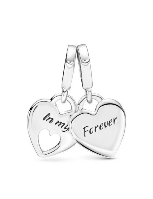 Conta Mother And Daugther Double Heart Split Pandora