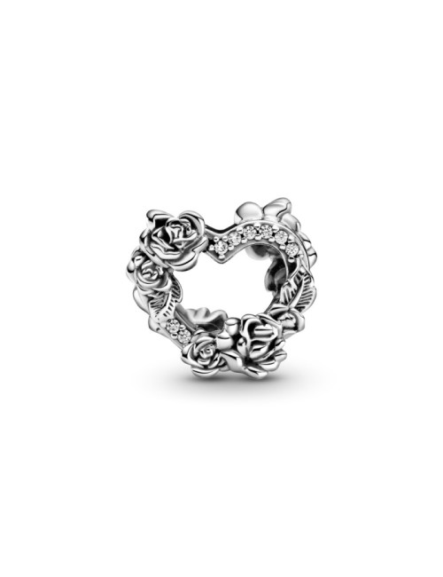 CONTA OPEN HEART AND ROSE FLOWERS PANDORA