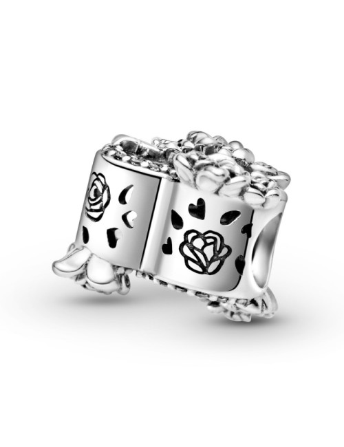 CONTA OPEN HEART AND ROSE FLOWERS PANDORA
