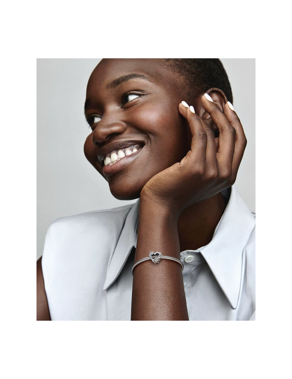 CONTA OPEN HEART AND ROSE FLOWERS PANDORA