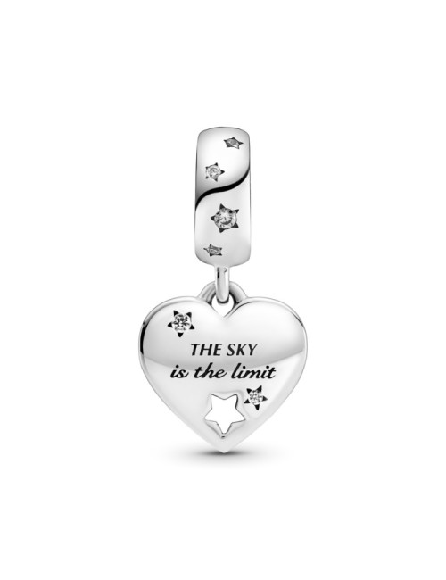 CONTA PENDENTE PARABÉNS CORAÇÃO ESTRELA PANDORA