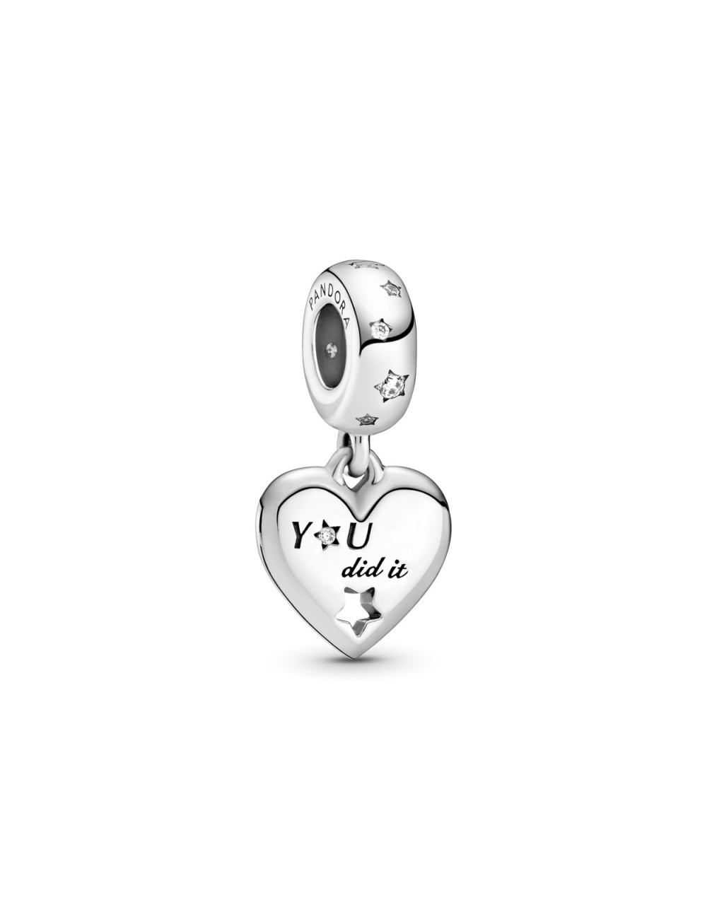 CONTA PENDENTE PARABÉNS CORAÇÃO ESTRELA PANDORA