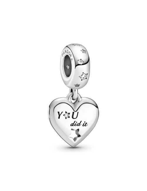 CONTA PENDENTE PARABÉNS CORAÇÃO ESTRELA PANDORA