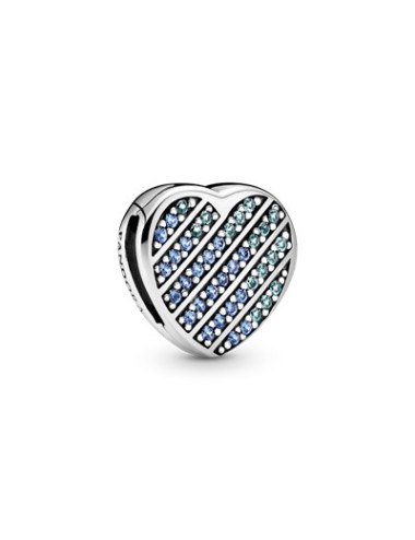 CONTA REFLEXIONS HEART BLUE PAVE PANDORA