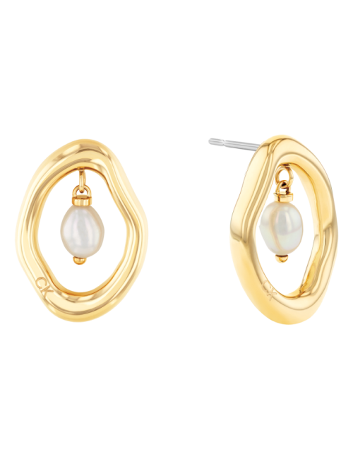 Brincos Edgy Pearls Calvin Klein