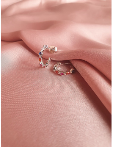 BRINCOS COLOUR FUNNY PRATA