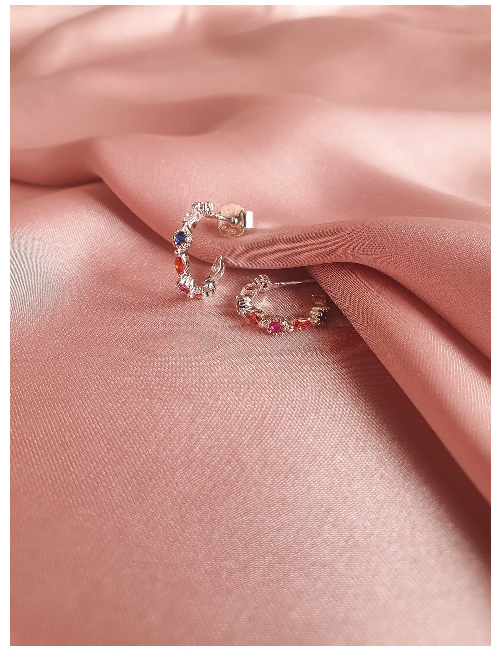 BRINCOS COLOUR FUNNY PRATA