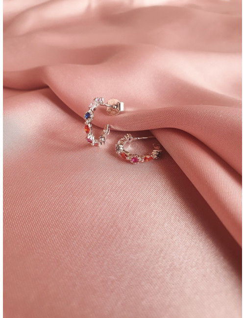 BRINCOS COLOUR FUNNY PRATA