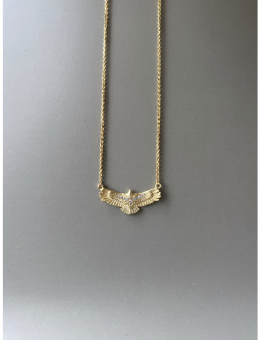 Colar Espirito Santo Prata Dourada