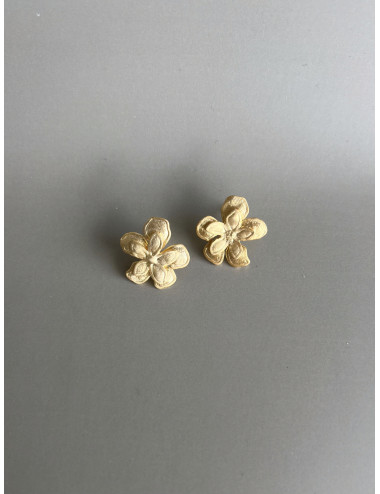 Brincos My Flower Prata Dourada