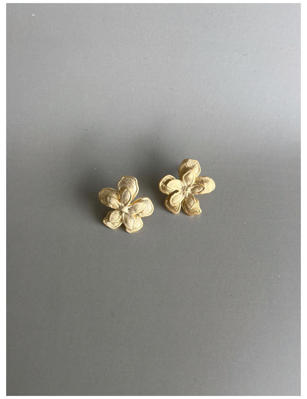 Brincos My Flower Prata Dourada