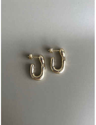 Brincos Antibes Prata Dourada