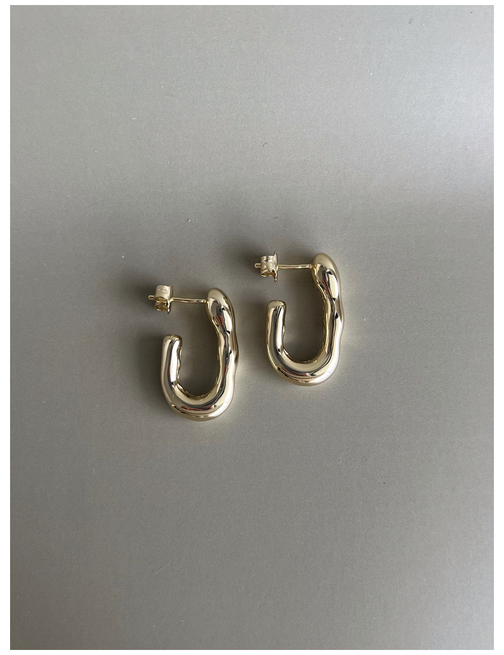 Brincos Antibes Prata Dourada