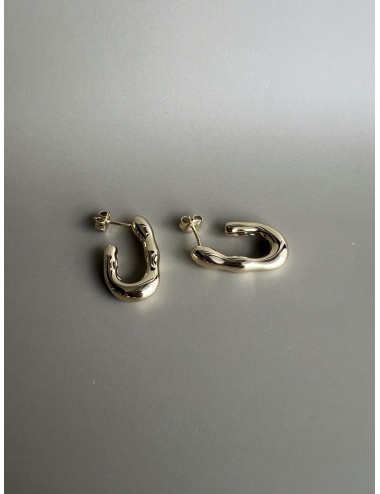 Brincos Antibes Prata Dourada