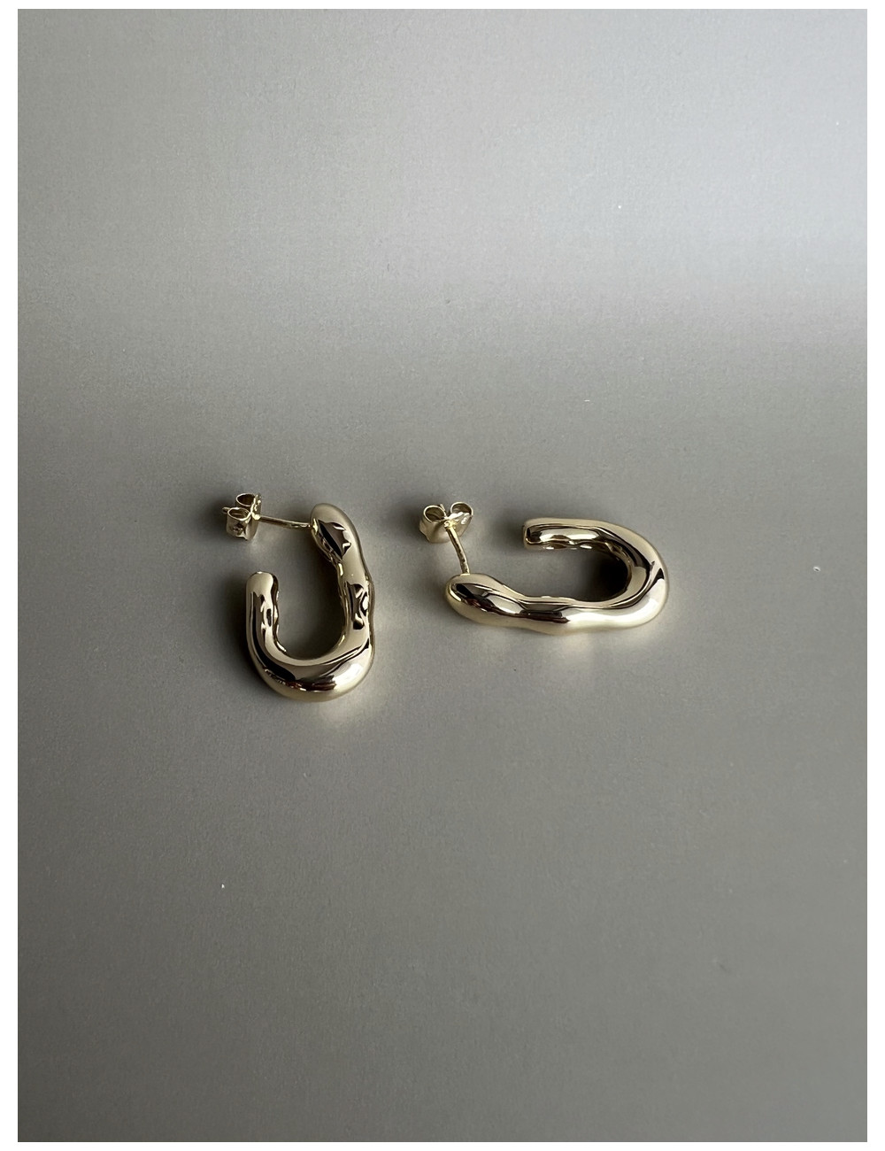 Brincos Antibes Prata Dourada