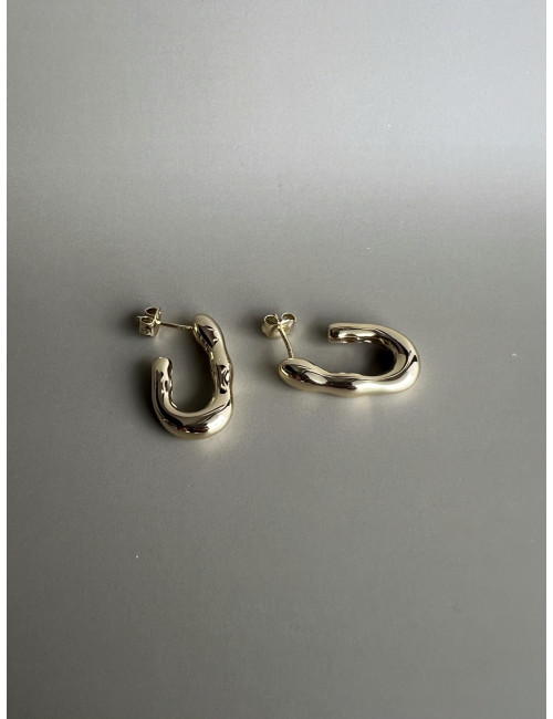 Brincos Antibes Prata Dourada