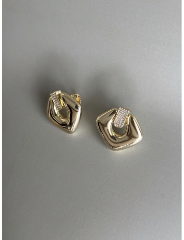 Brincos Martine Prata Dourada