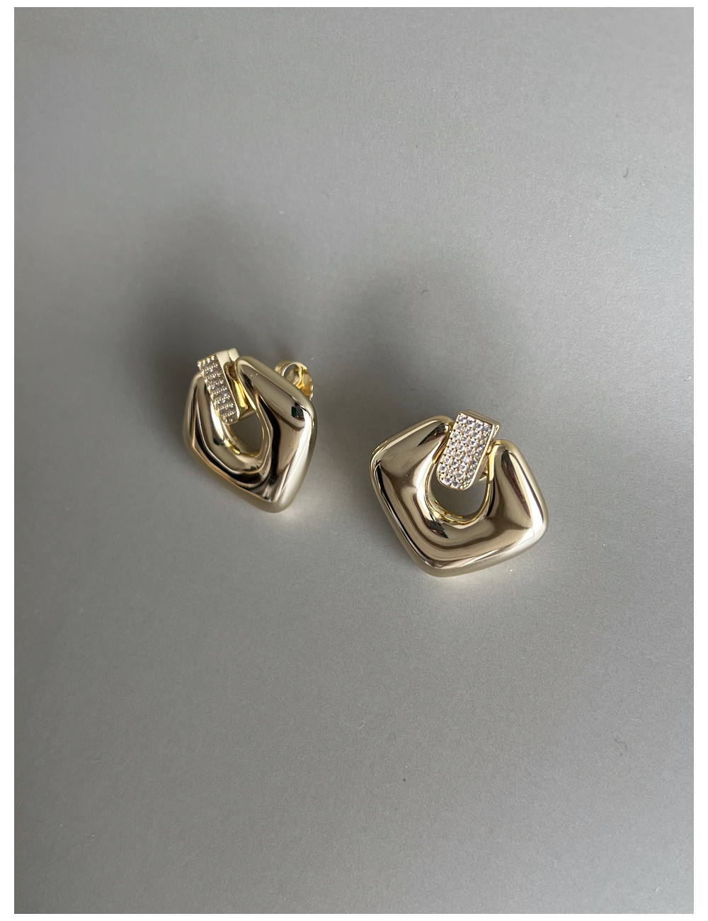 Brincos Martine Prata Dourada