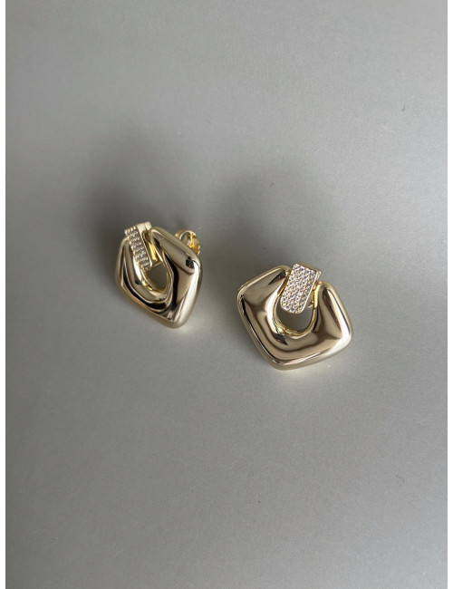 Brincos Martine Prata Dourada