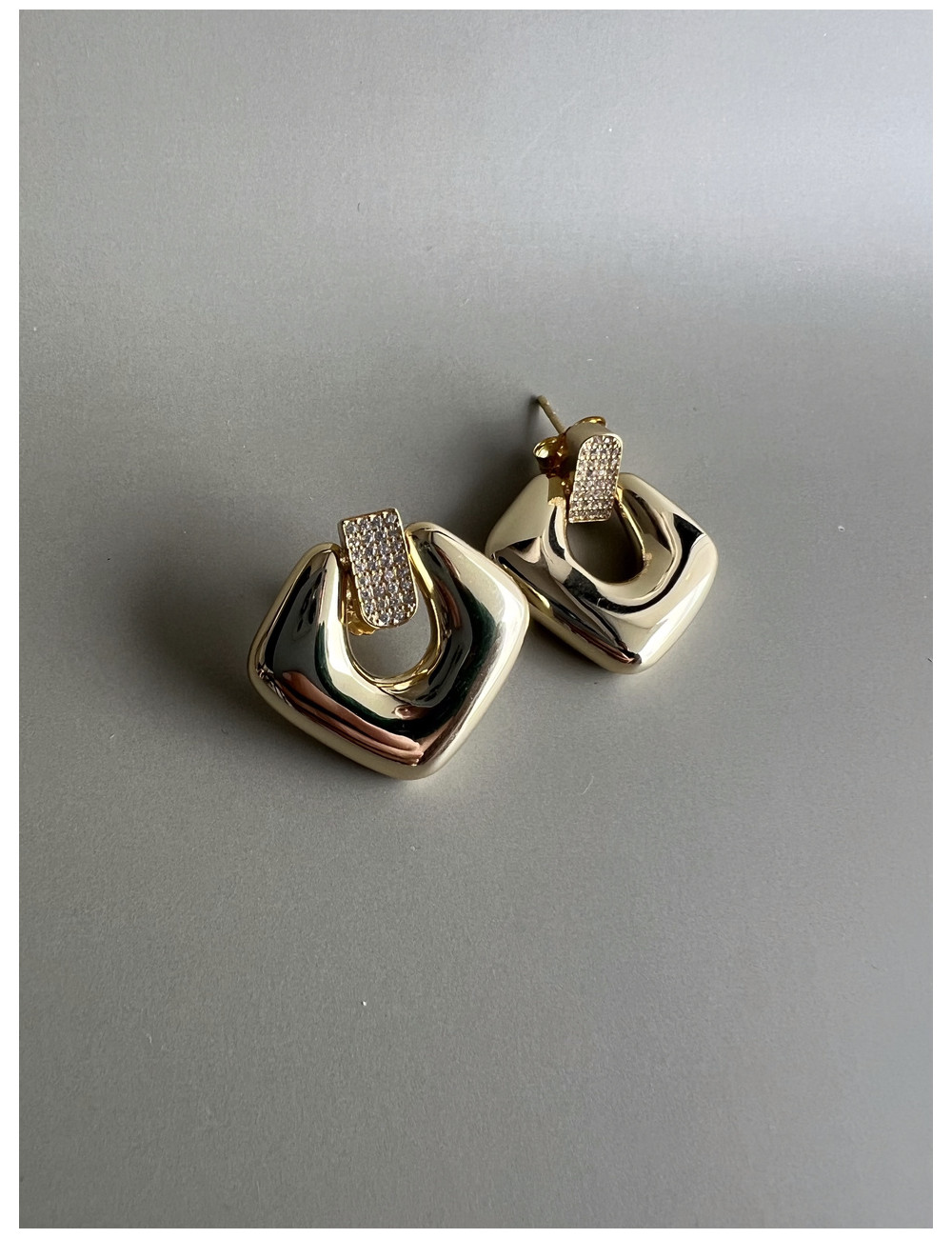 Brincos Martine Prata Dourada