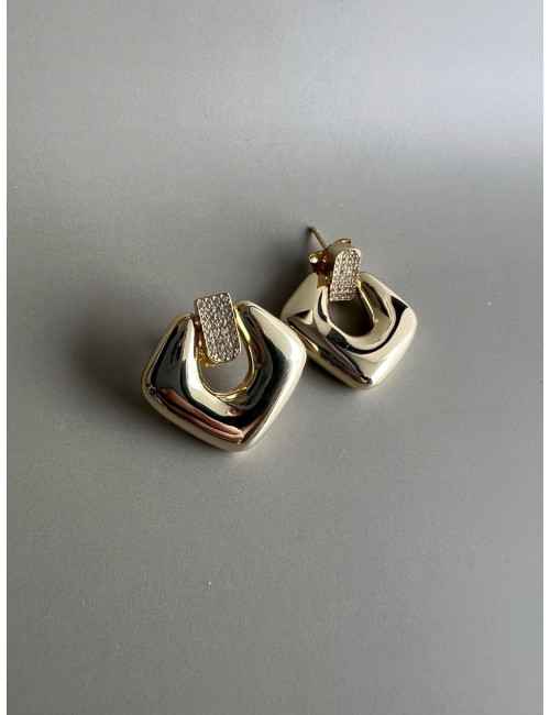 Brincos Martine Prata Dourada