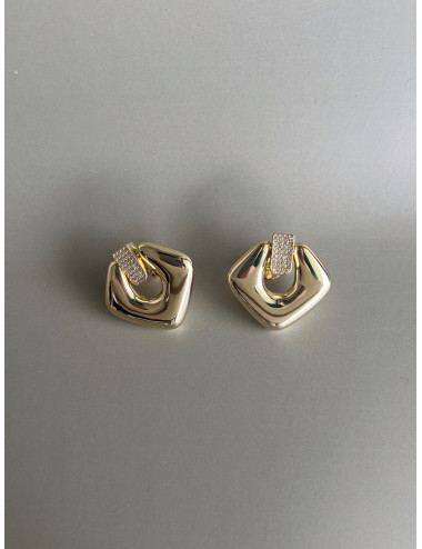 Brincos Martine Prata Dourada