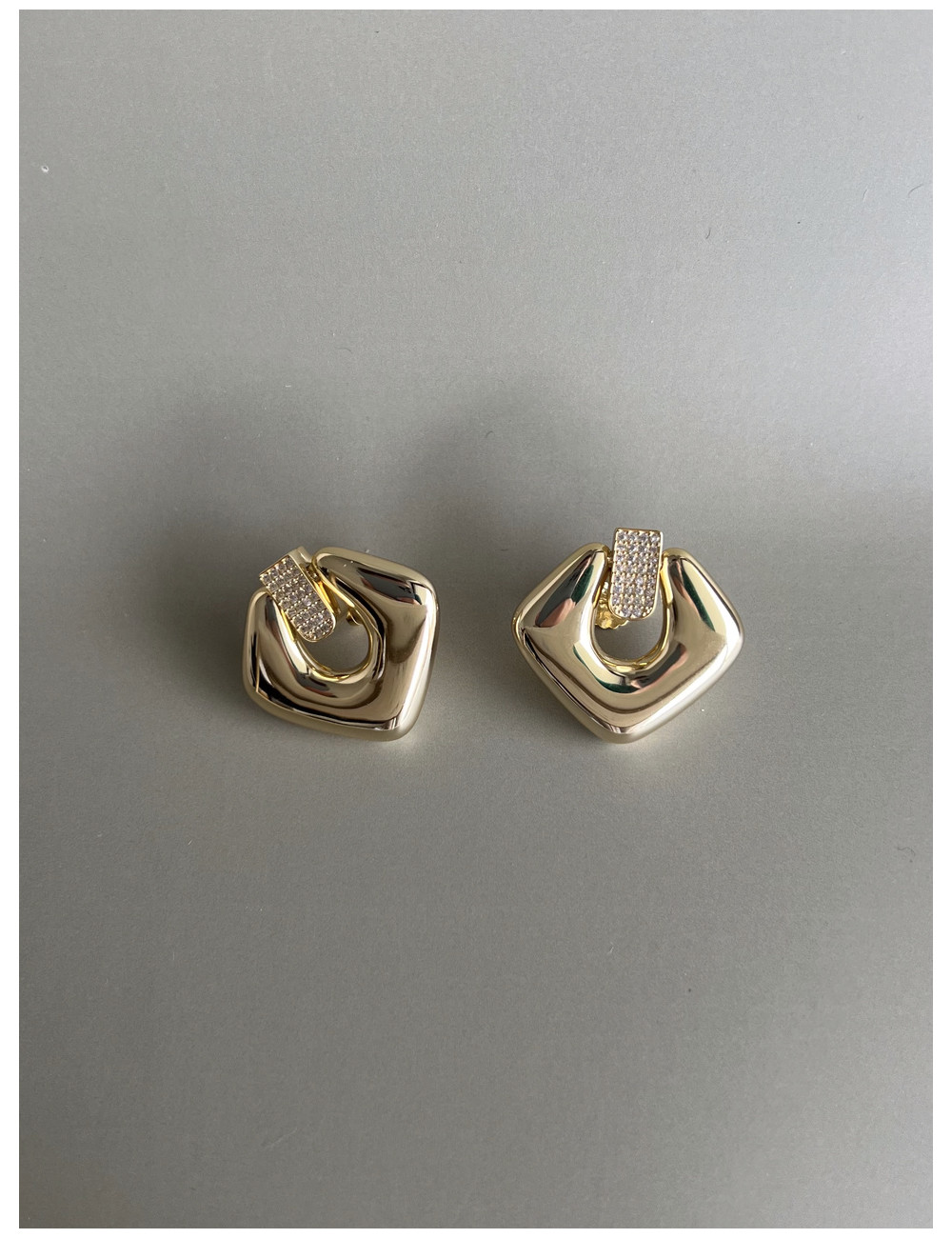 Brincos Martine Prata Dourada