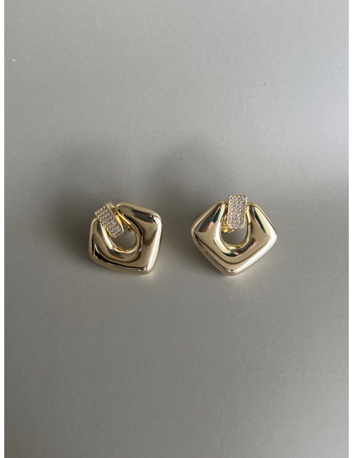 Brincos Martine Prata Dourada