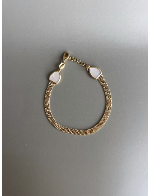 Pulseira Ferrat Prata Dourada