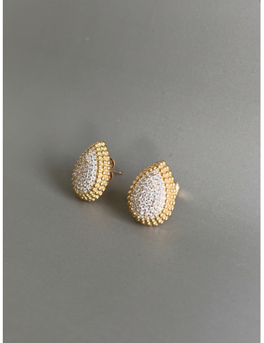 Brincos Frejus Prata Dourada