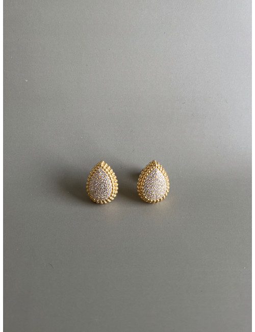 Brincos Frejus Prata Dourada