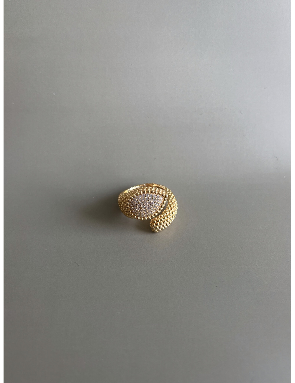 Anel Frejus Prata Dourada