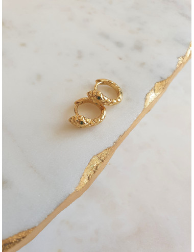 ARGOLAS SNAKE PRATA DOURADA