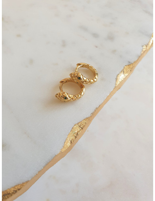 ARGOLAS SNAKE PRATA DOURADA