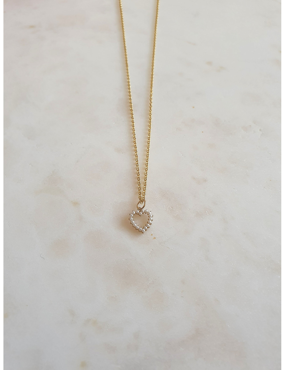 COLAR LITTLE HEART PRATA DOURADA