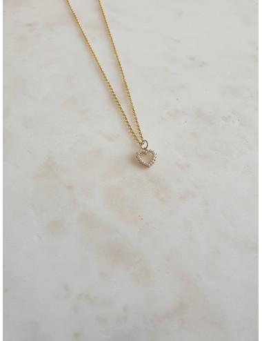 COLAR LITTLE HEART PRATA DOURADA