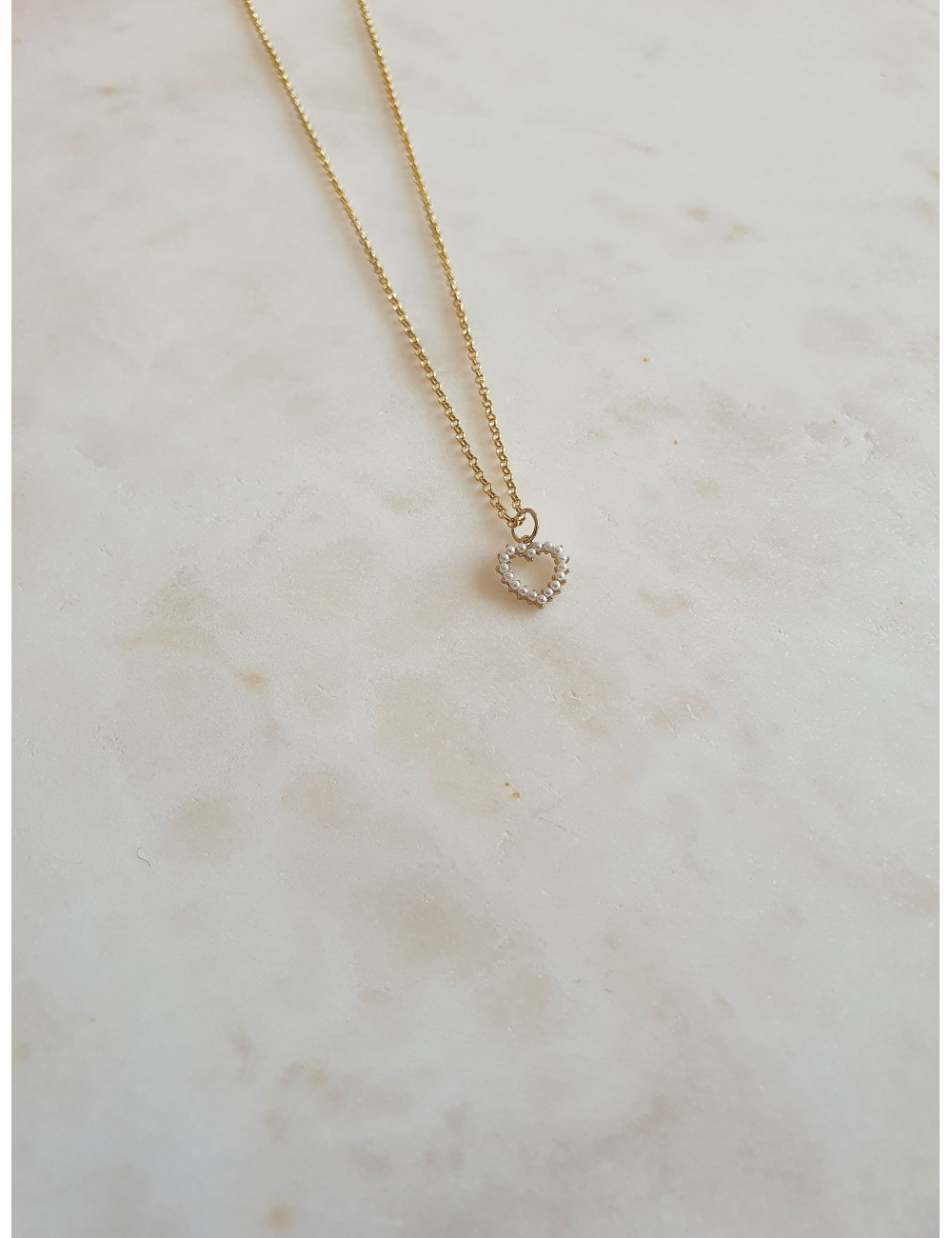 COLAR LITTLE HEART PRATA DOURADA