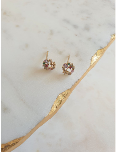 BRINCOS SUNNY PRATA DOURADA