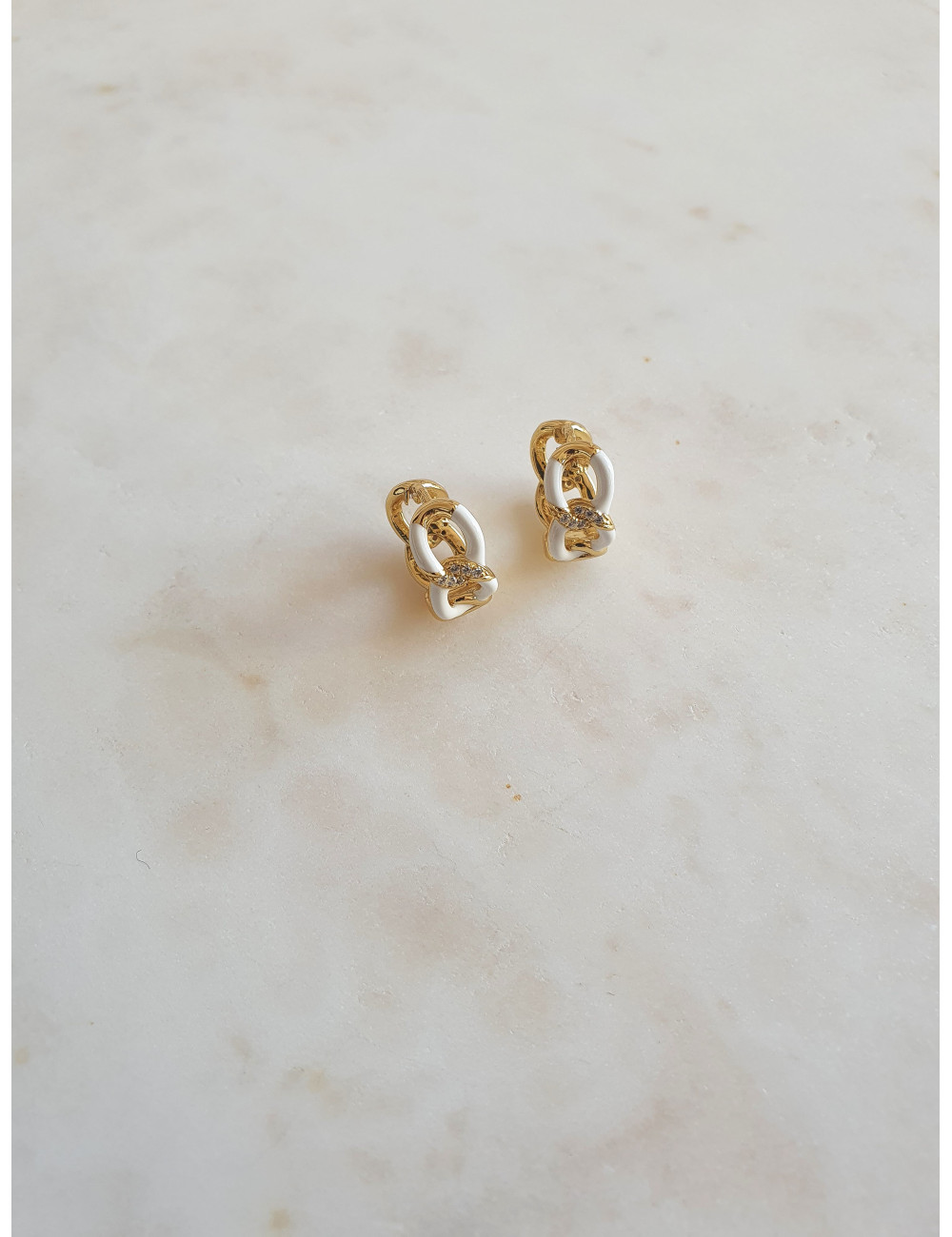 ARGOLAS ALICE EM PRATA DOURADA