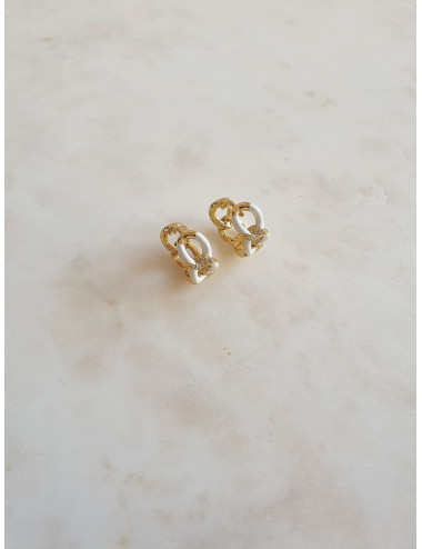 ARGOLAS ALICE EM PRATA DOURADA