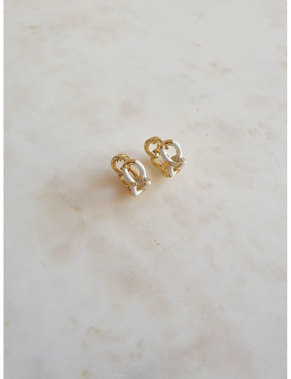 ARGOLAS ALICE EM PRATA DOURADA