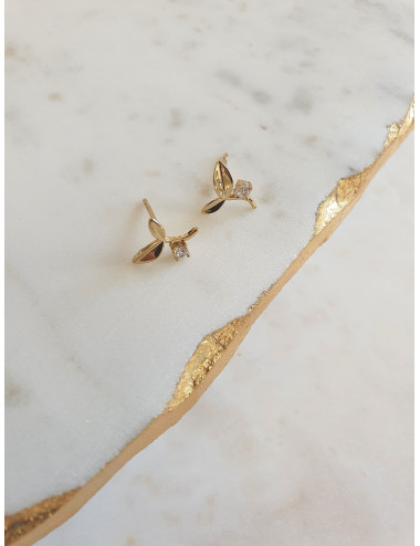 BRINCOS PURE PRATA DOURADA