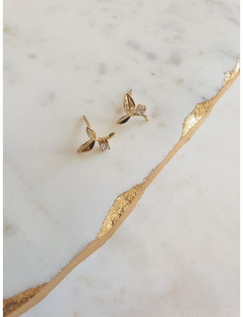 BRINCOS PURE PRATA DOURADA