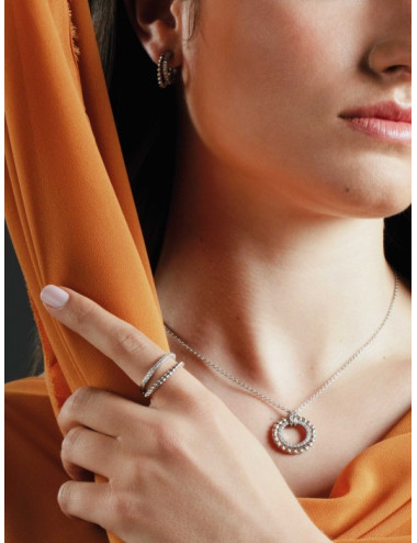 Brincos One Silvery Circle